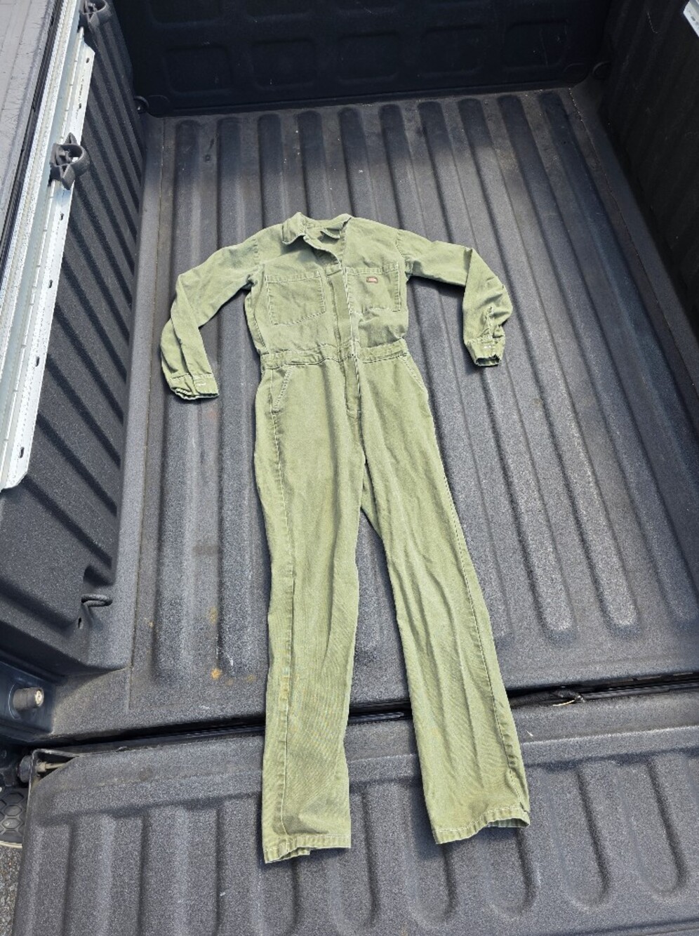 Dickies Olive Green Women's Jumpsuit Romper 28" Inseam